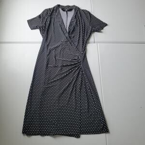 midi black tie dress Black Collared V Neck Pleated Tie Belt Midi Dress – SSYS